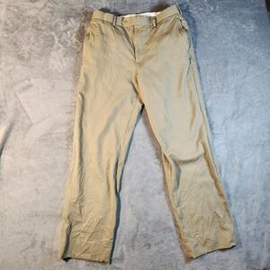Brooks Brothers Dress Pants Mens 32x32 Beige 1818 Madison Relaxed Wool